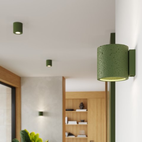 Sollux Lighting Kinkiet ORBIS beton zielona oliwka