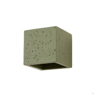 Sollux Lighting Kinkiet QUAD beton zielona oliwka