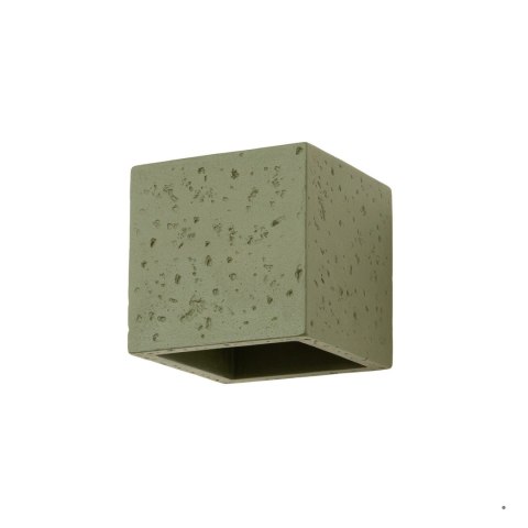 Sollux Lighting Kinkiet QUAD beton zielona oliwka