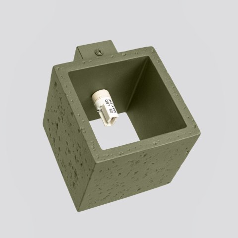 Sollux Lighting Kinkiet QUAD beton zielona oliwka