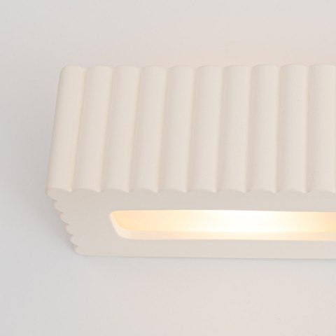 Sollux Lighting Kinkiet ceramiczny RIGATA biały
