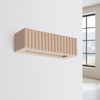 Sollux Lighting Kinkiet ceramiczny RIGATA taupe
