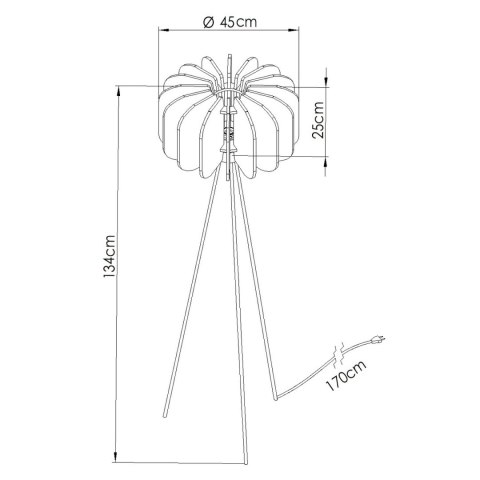 Sollux Lighting Lampa podłogowa MULA 45 beżowa