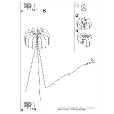 Sollux Lighting Lampa podłogowa MULA 45 beżowa