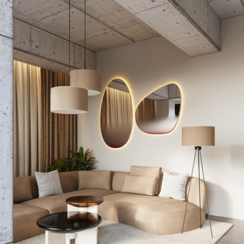 Sollux Lighting Lampa podłogowa NEVIA taupe
