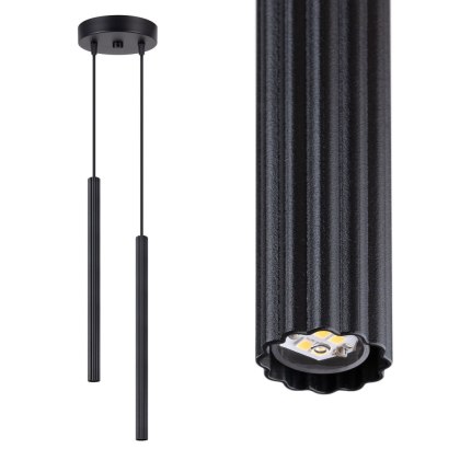 Sollux Lighting Lampa wisząca ARCHE 2P czarna