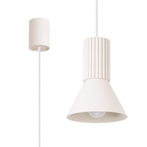 Sollux Lighting Lampa wisząca ESTRIA 1 beżowa