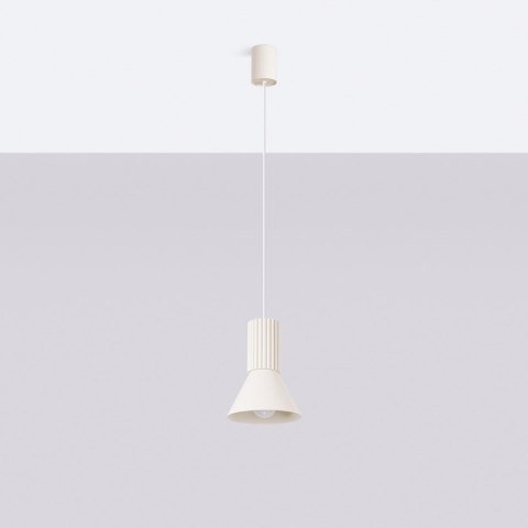 Sollux Lighting Lampa wisząca ESTRIA 1 beżowa
