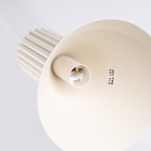 Sollux Lighting Lampa wisząca ESTRIA 1 beżowa