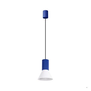 Sollux Lighting Lampa wisząca ESTRIA 1 biała/ultramaryna