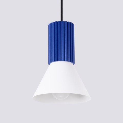 Sollux Lighting Lampa wisząca ESTRIA 1 biała/ultramaryna