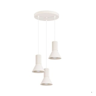 Sollux Lighting Lampa wisząca ESTRIA 3P beżowa