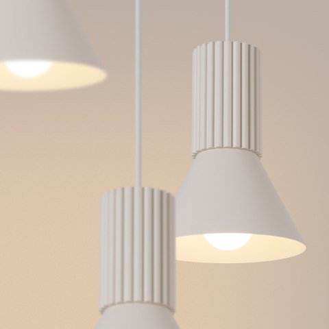 Sollux Lighting Lampa wisząca ESTRIA 3P beżowa