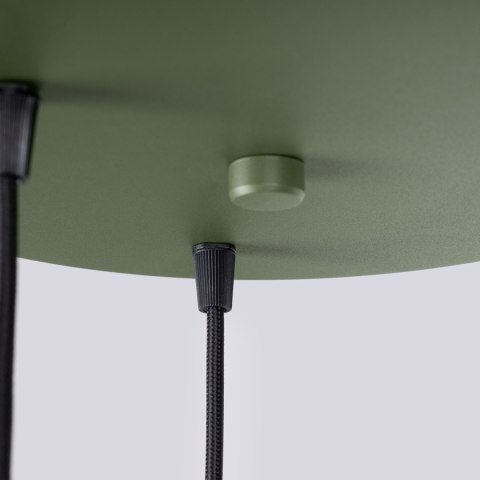 Sollux Lighting Lampa wisząca ESTRIA 3P beżowa/zielona oliwka