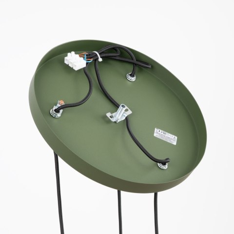 Sollux Lighting Lampa wisząca ESTRIA 3P beżowa/zielona oliwka