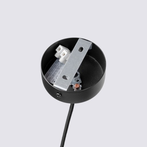 Sollux Lighting Lampa wisząca FELTRO 1 czarna/beżowa
