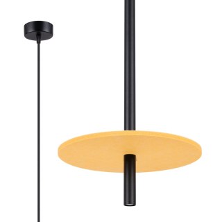 Sollux Lighting Lampa wisząca FELTRO 1 czarna/żółta