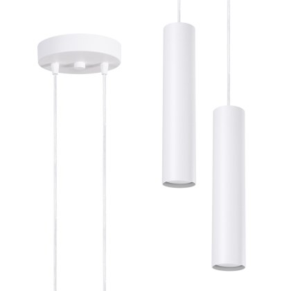 Sollux Lighting Lampa wisząca LAGOS 2P biała