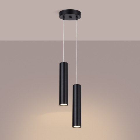 Sollux Lighting Lampa wisząca LAGOS 2P czarna
