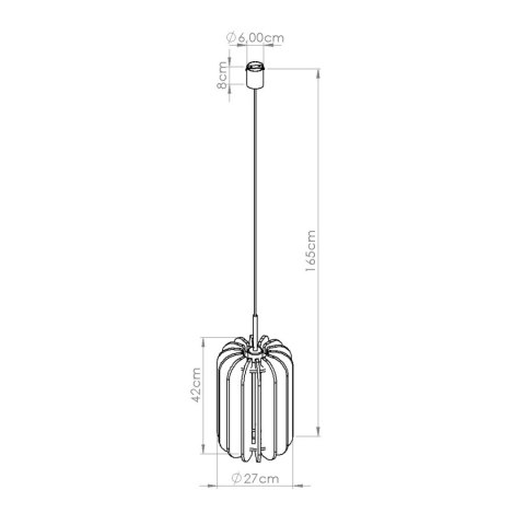Sollux Lighting Lampa wisząca MULA 27 żółta
