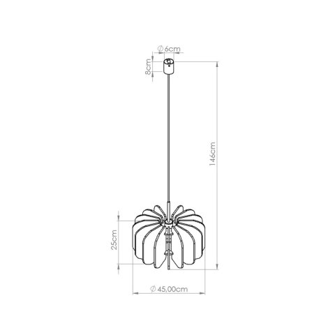 Sollux Lighting Lampa wisząca MULA 45 beżowa