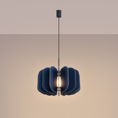 Sollux Lighting Lampa wisząca MULA 45 granatowa