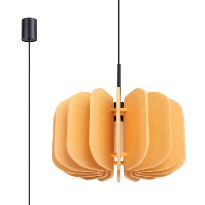 Sollux Lighting Lampa wisząca MULA 45 żółta