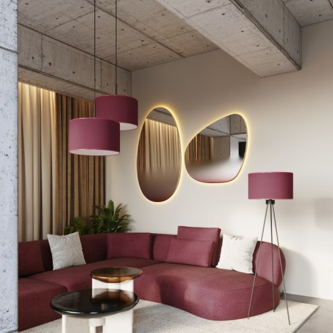 Sollux Lighting Lampa wisząca NEVIA burgund