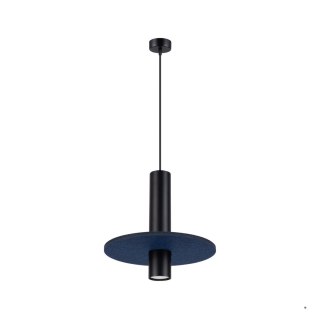 Sollux Lighting Lampa wisząca PELTA 1 czarna/granatowa