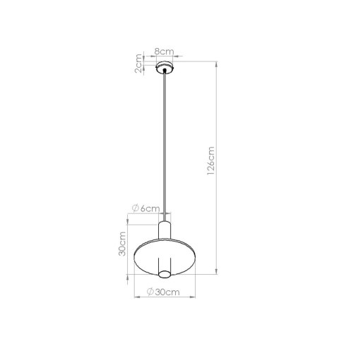 Sollux Lighting Lampa wisząca PELTA 1 czarna/granatowa