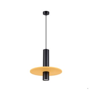 Sollux Lighting Lampa wisząca PELTA 1 czarna/żółta