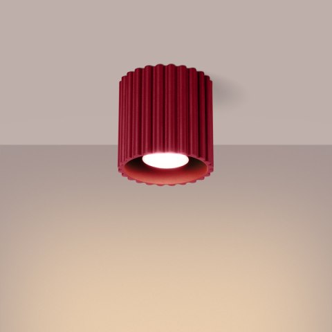 Sollux Lighting Plafon AURA 1 burgund GU10