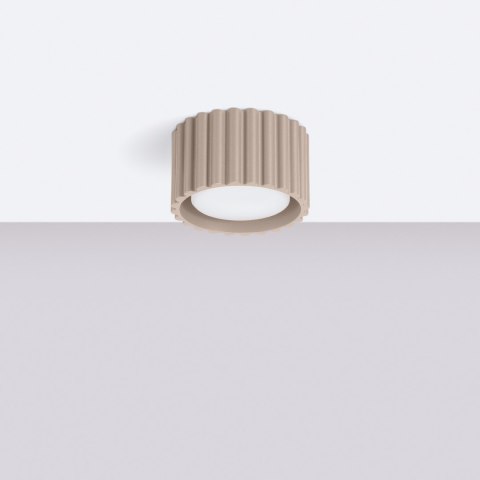 Sollux Lighting Plafon AURA 1 taupe Gx53