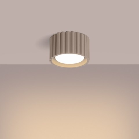 Sollux Lighting Plafon AURA 1 taupe Gx53