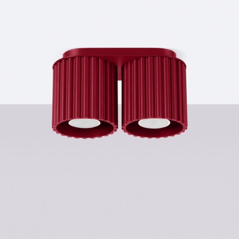 Sollux Lighting Plafon AURA 2 burgund GU10