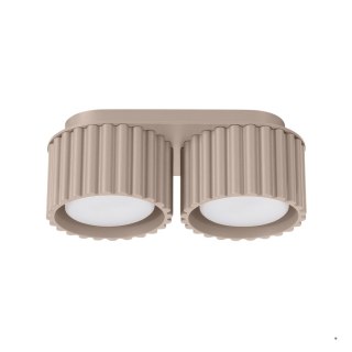 Sollux Lighting Plafon AURA 2 taupe Gx53