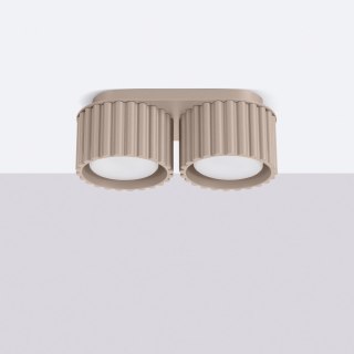 Sollux Lighting Plafon AURA 2 taupe Gx53
