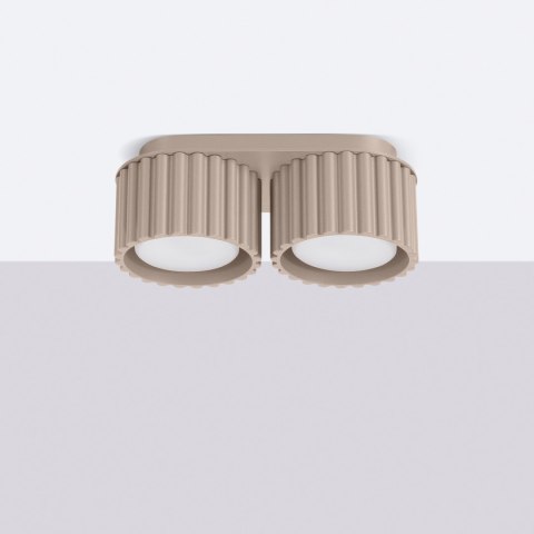 Sollux Lighting Plafon AURA 2 taupe Gx53