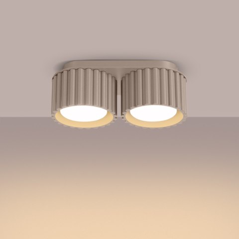 Sollux Lighting Plafon AURA 2 taupe Gx53