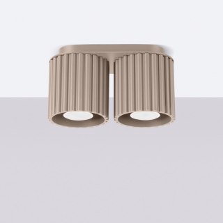 Sollux Lighting Plafon AURA 2 taupe GU10