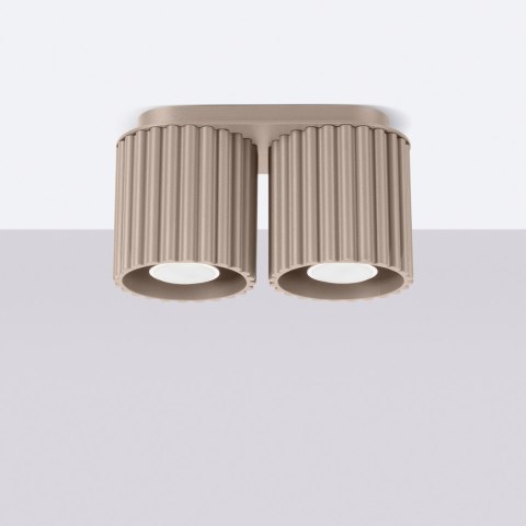 Sollux Lighting Plafon AURA 2 taupe GU10