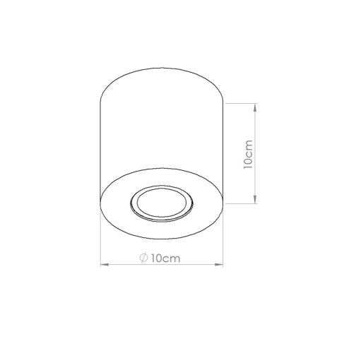 Sollux Lighting Plafon ORBIS beton beżowy
