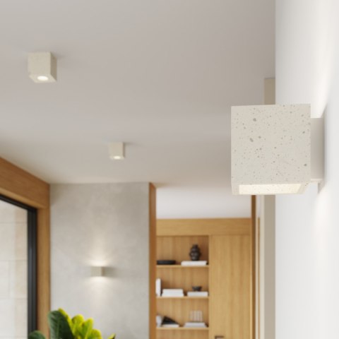 Sollux Lighting Plafon QUAD beton beżowy