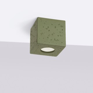 Sollux Lighting Plafon QUAD beton zielona oliwka