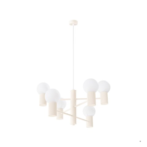 Sollux Lighting Żyrandol HALO 6 beżowy