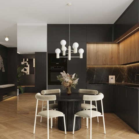 Sollux Lighting Żyrandol HALO 6 beżowy