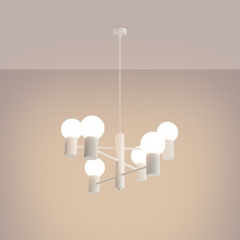 Sollux Lighting Żyrandol HALO 6 biały