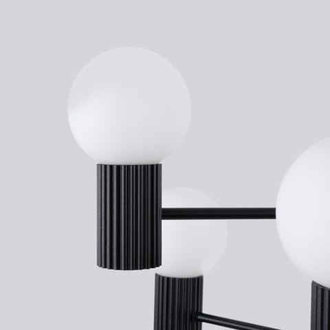 Sollux Lighting Żyrandol HALO 6 czarny