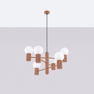 Sollux Lighting Żyrandol HALO 6 mocca