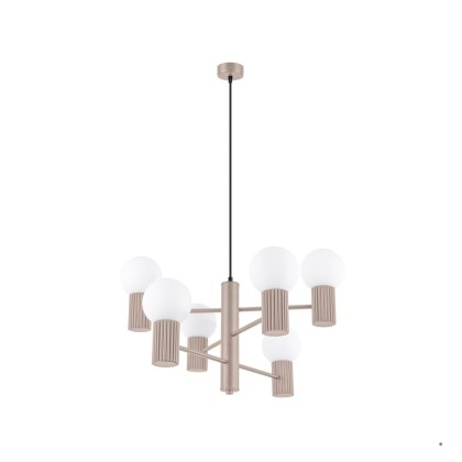 Sollux Lighting Żyrandol HALO 6 taupe